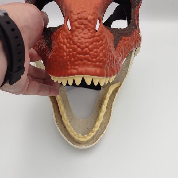 Jurassic World Velociraptor Mask Tiger Raptor Dinosaur Rare Park Costume - Picture 6 of 6